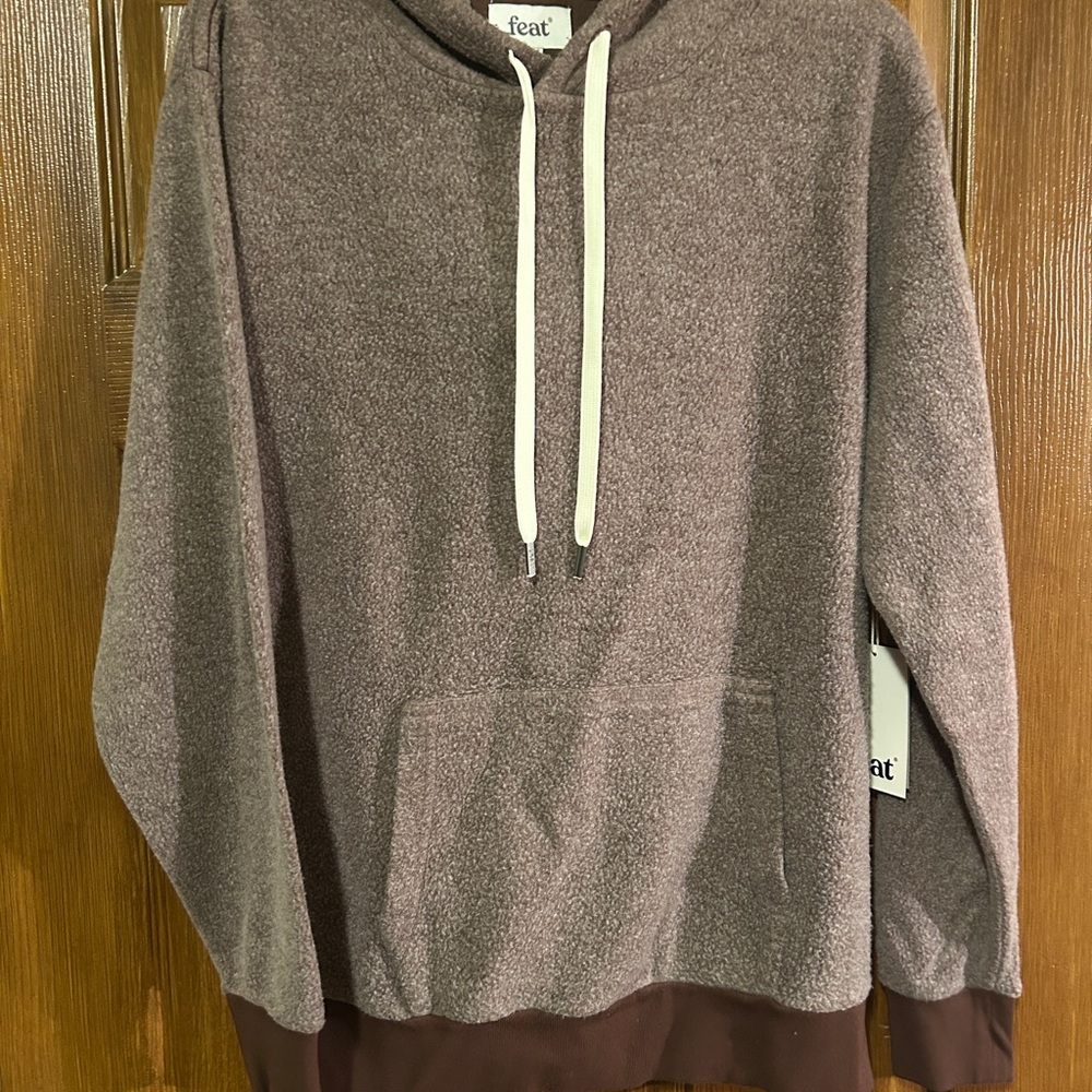*NWT* Feat Brown Hoodie size medium